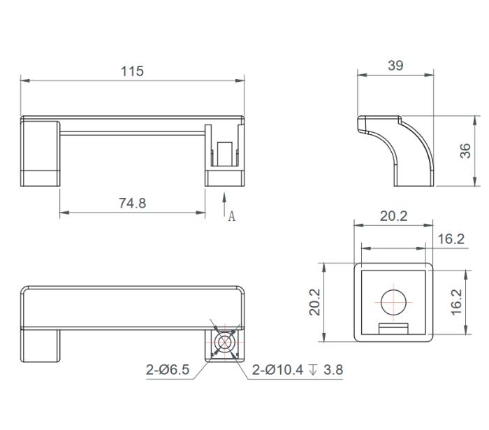 Bridge handles 95 nylon