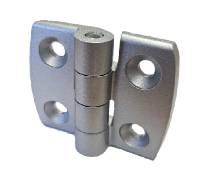 Lightweight aluminium hinge for 30x30 profile