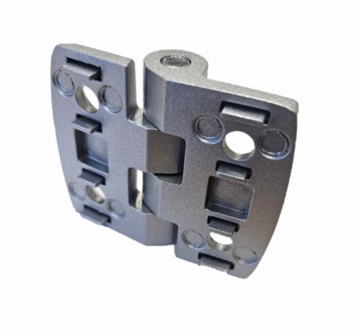 Lightweight aluminium hinge for 30x30 profile