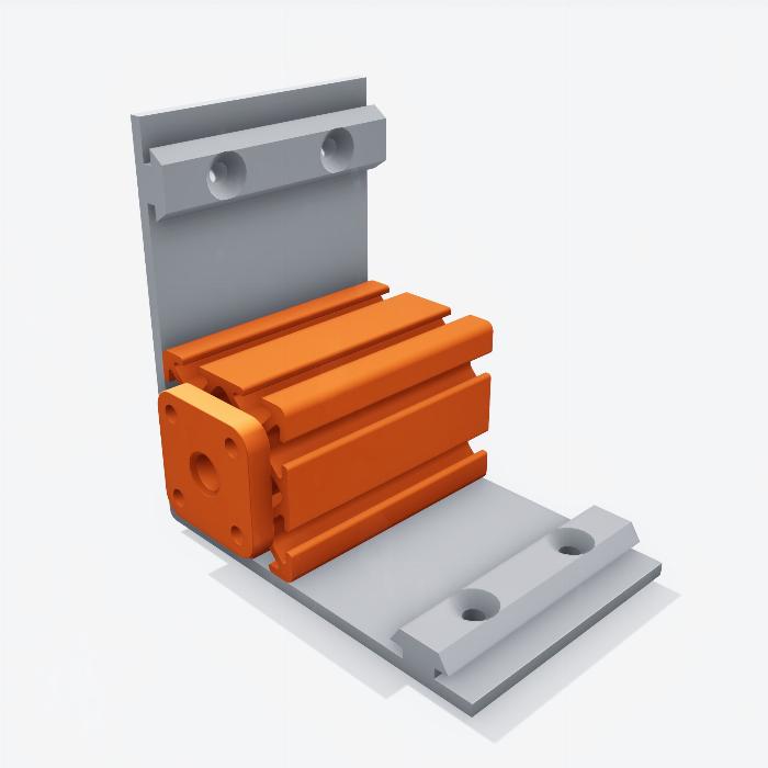 L Shaped S8B Slider 40x40 I-Type TR10X2 - 3DP