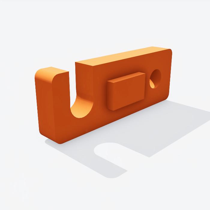 Roller mounting block slot - 3DP