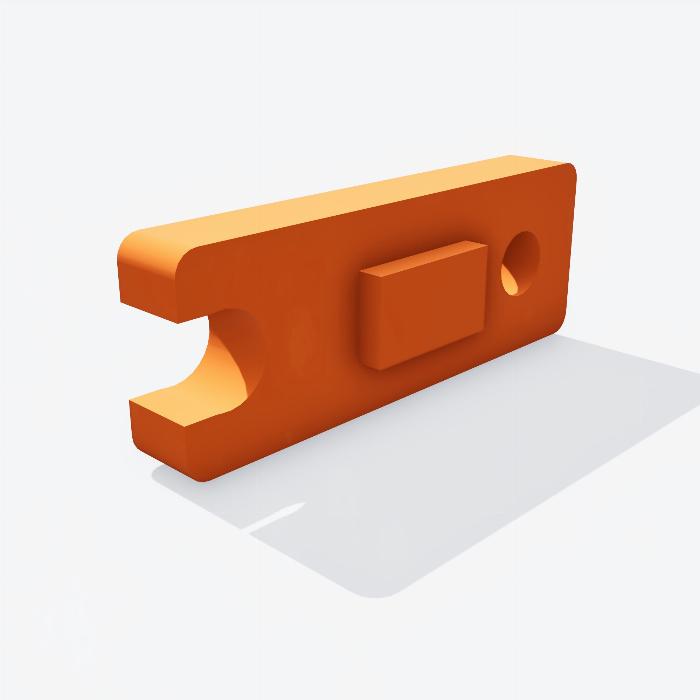 Roller mounting block slot - 3DP