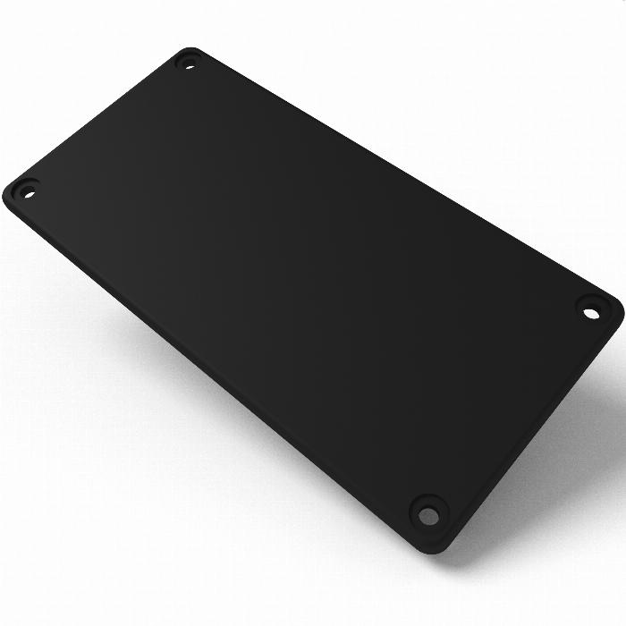 Conduit Cap 80x160 plastic material PA in black color