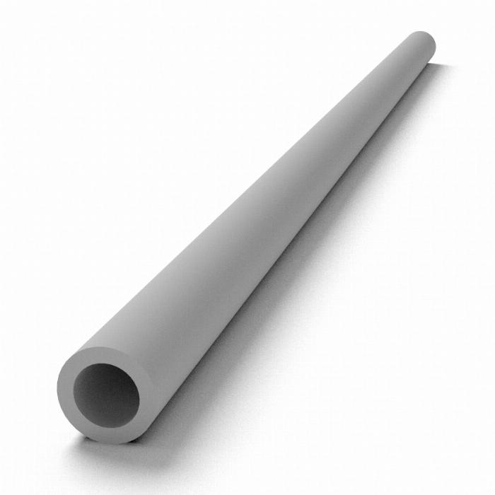 Round tube not anodized 20x2mm made of a solid metal. Available in several lengths