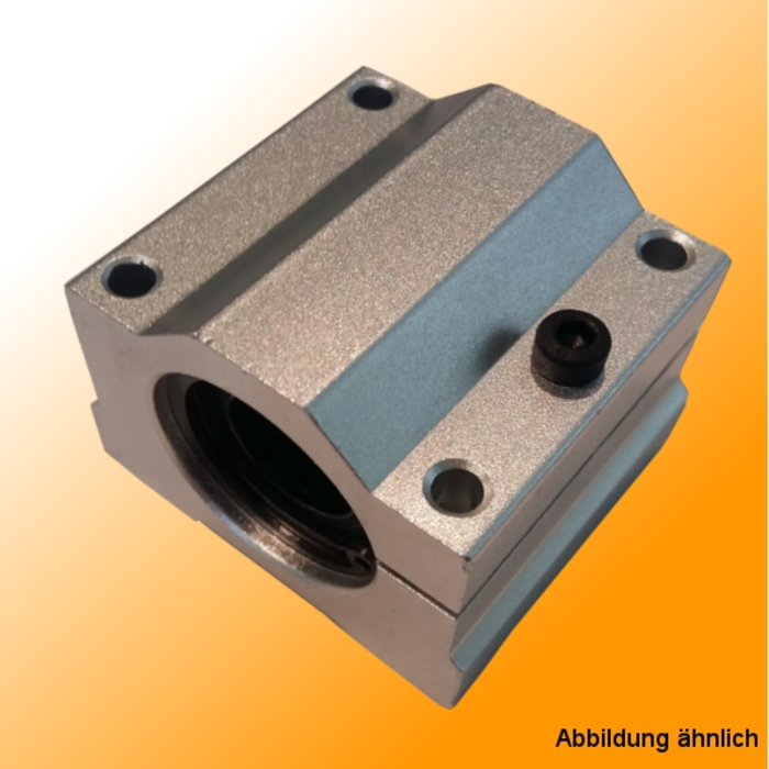 Linear bearing 10mm SCJ10UU with adjustable clearance. The housing with 4 fixing screw thread the mechanical complexity,