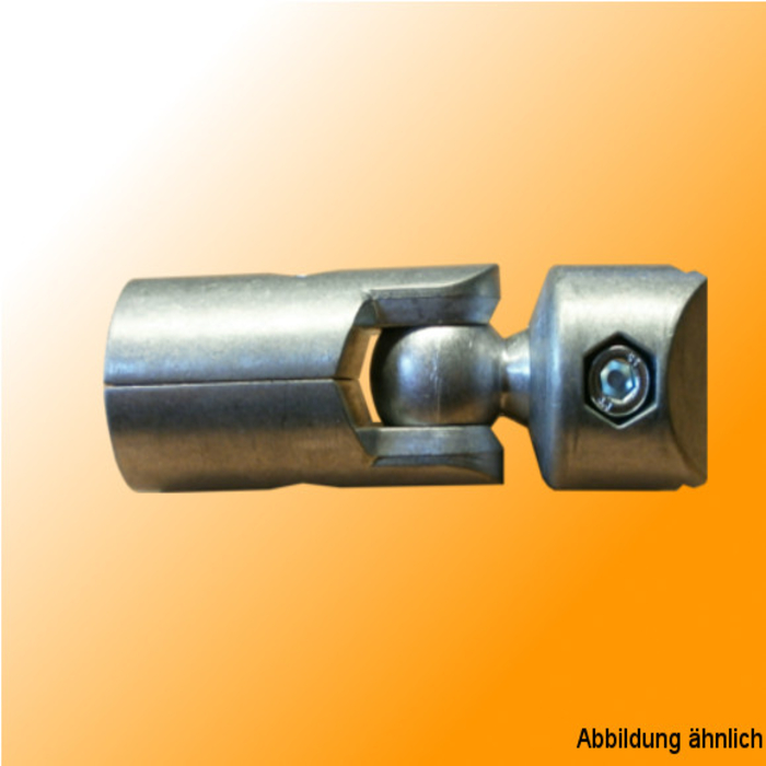 ball-and-socket connector for circular tubes 28mm