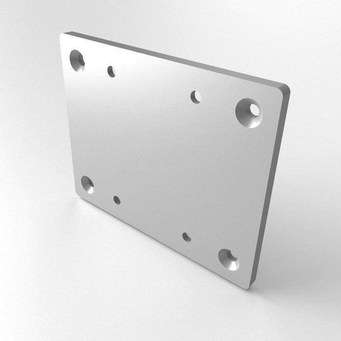 T-Connector Plate 160x200x10, 8-Hole , Laser cut