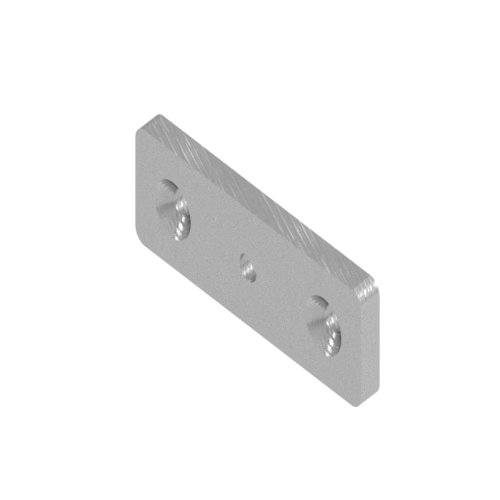 T-Connector Plate 40x120x10 , 3-Hole , Laser cut