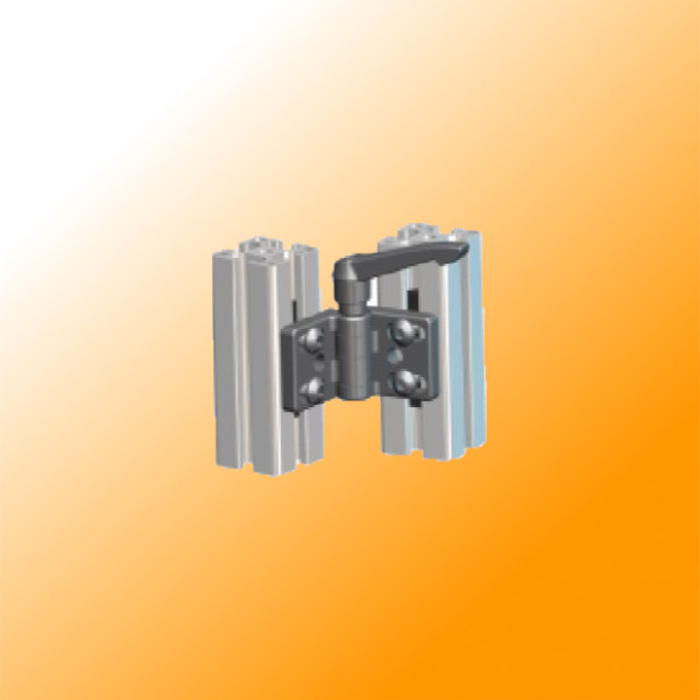 Hinge 40x80 Die-cast Zinc with locking handle