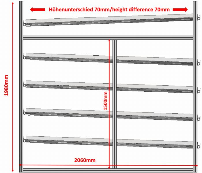 With this configurator you can easily buy the live storage shelf for your desire! 