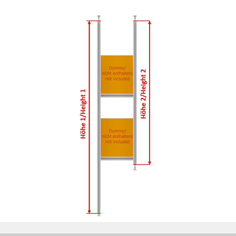 Configurator rear garage with telescopic slide with aluminum profiles